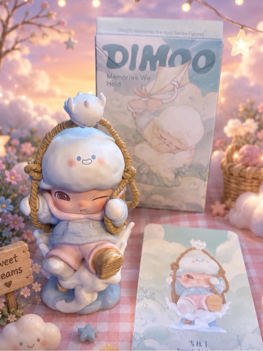 Dimoo Snowfield Swing Figurine
